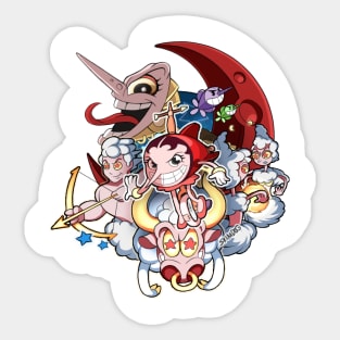 Hilda Berg Cuphead Sticker